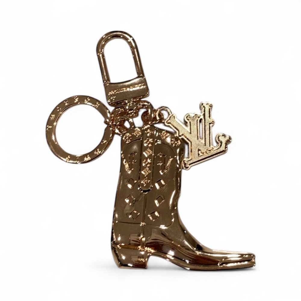 Gold Boot Purse Charm